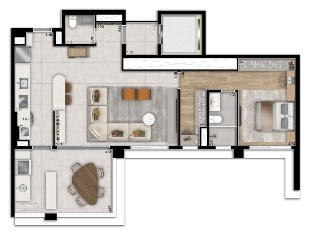 Planta-88M²-1-Suite